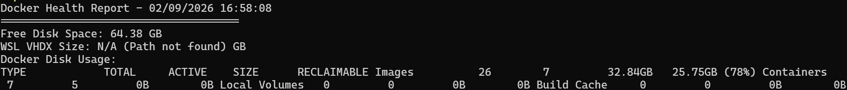 Monitors Docker Desktop health