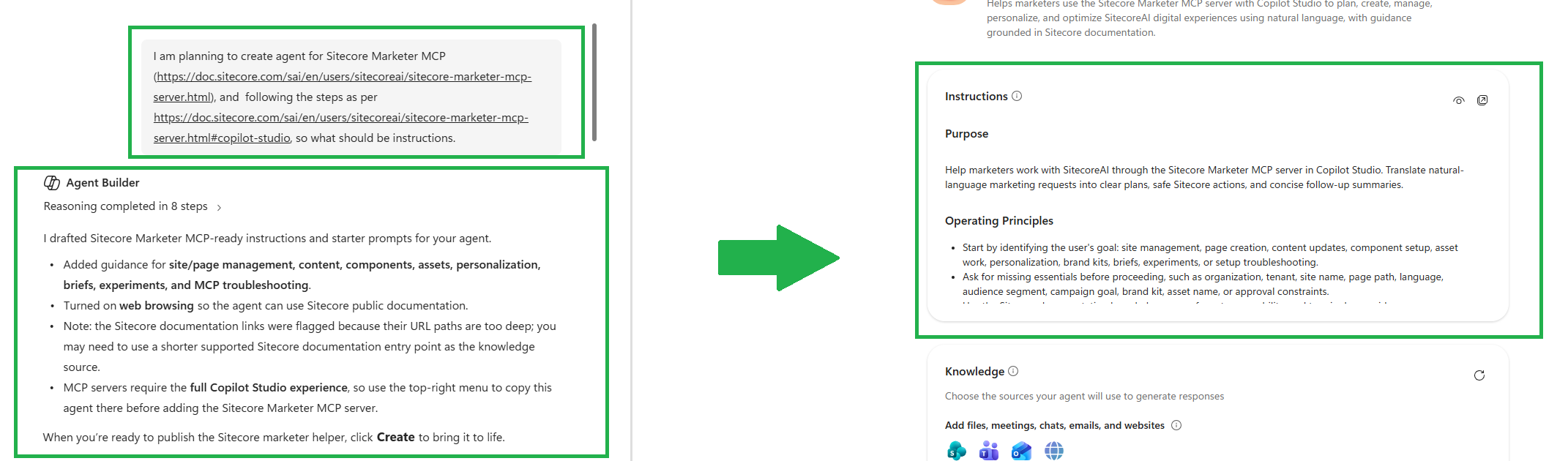 Sitecore Marketer MCP with Microsoft Copilot