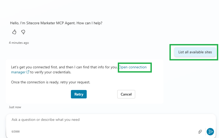Sitecore Marketer MCP with Microsoft Copilot