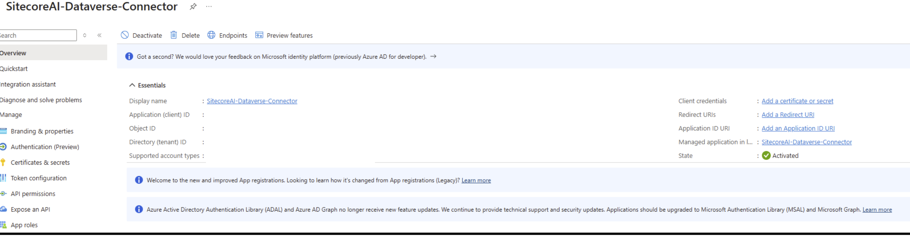 Microsoft Azure AD App Client ID