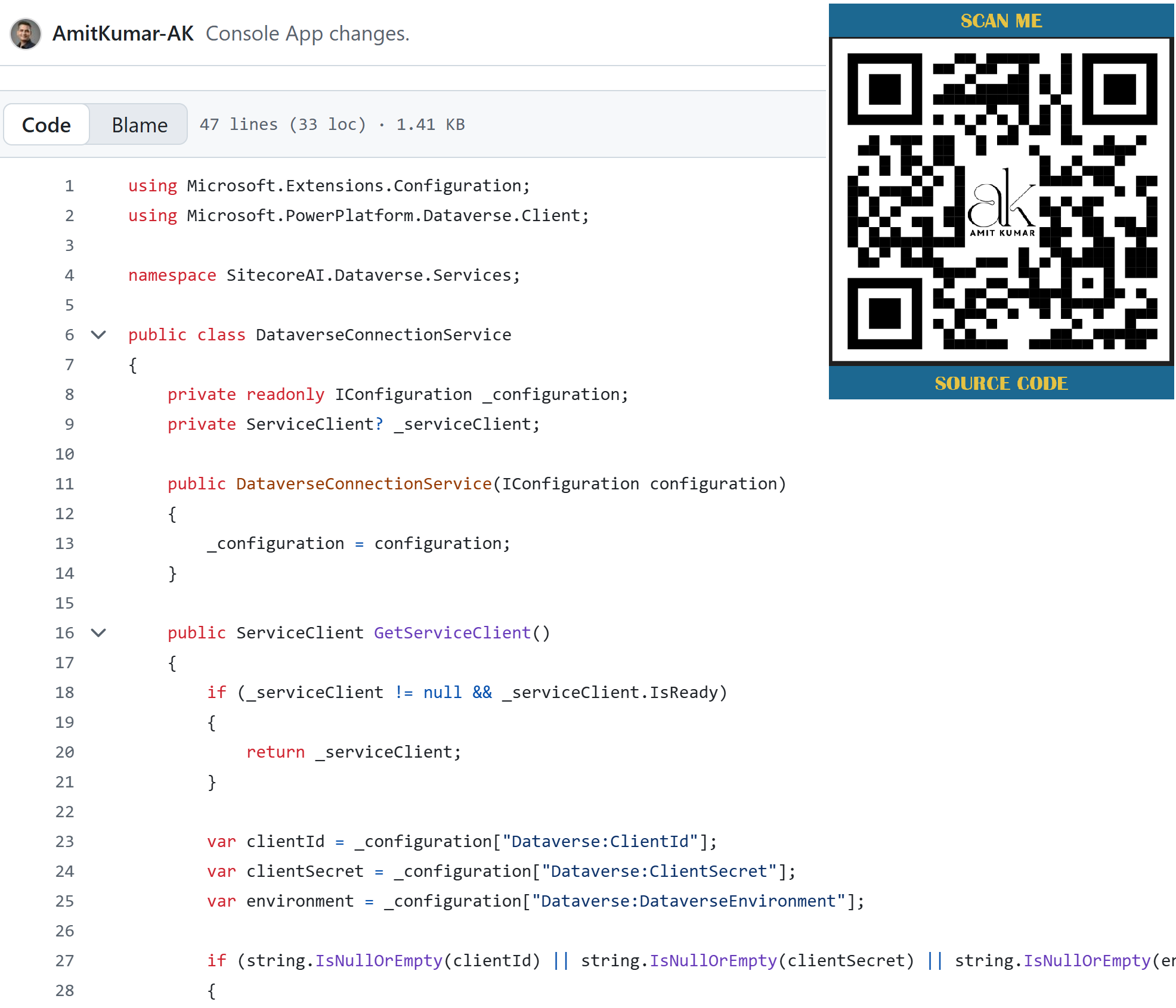 Create Dataverse Service Client